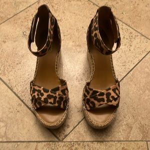 Franco Sarto cheetah platforms